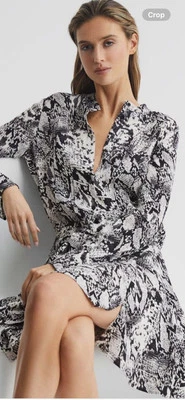 Reiss Scarlett Animal Print Dress Size 10 BNWT  - Image 1 of 4