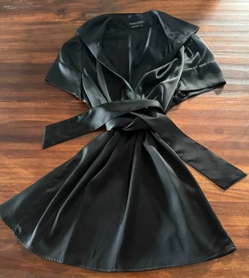 BCBGMAXAZRIA Top Negro Satinado Mujer Talla S Foto 1 de 2