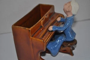 Vintage Sailor Playing Piano PLANTER 4" tall Mid Century - Picture 1 of 16