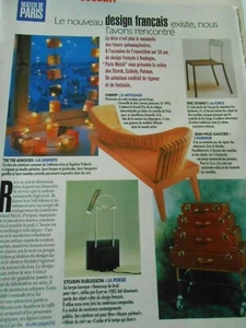Pub Coupure de Presse 1997 Vintage Design francais Cheriff Gaultier Dubuisson - Foto 1 di 1