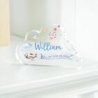 Personalised Kids Follow Dreams Plaque, Birthday Baby Boy Space Themed Gift