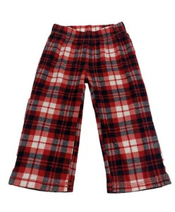 Red & Black Fleece Christmas Sweatpants Lounge Wear, Pre-Owned, See Measurements - Picture 1 of 6