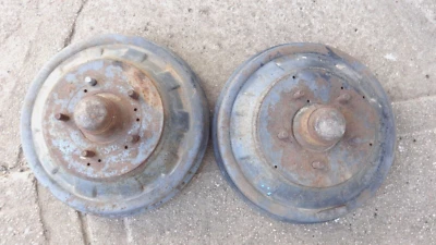 1940 - 1948 Ford FRONT BRAKE DRUMS HUBS Original pair Mercury custom 5 on 4 3/4" - Image 1 of 4