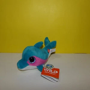 6" Lil Sweet and Sassy Plush Blue Raspberry Dolphin by Wild Republic w/ Tag - Picture 1 of 2
