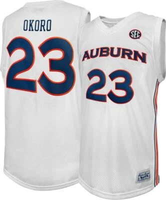 Auburn Tigers Isaac Okoro Retro Brand Men's White Official NCAA Player Jersey - Image 1 of 3