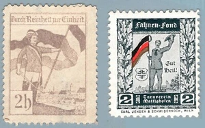 ES4430 Propaganda Plakat Briefmarke: Österreich - Flagge - Bild 1 von 1