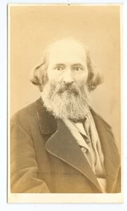 D0201~ Joel Tanner Hart Kentucky Bildhauer & Dichter 1866 handsigniert CDV - Italien - Bild 1 von 2