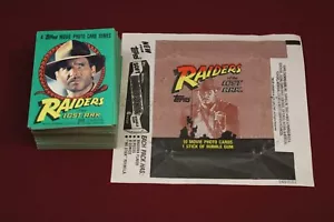 Raiders of the Lost Ark 1981 Topps Complete Set 1-88 + 1 Wax Pack NM Condition - Picture 1 of 2