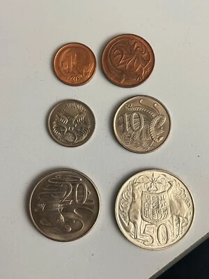 1966 Australian Decimal Coins Set Red Display Case 14th February - Image 1 of 4