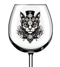 12x Steampunk Cat Tumbler Wine Glass Bottle Vinyl Sticker Decals aa620