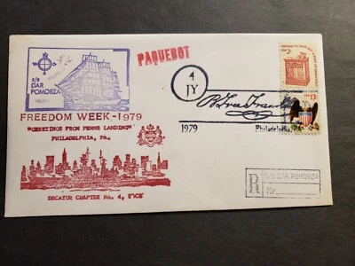 POLAND Sailing Ship SS DAR POMORZA Naval Cover 1979 PAQUEBOT Cachet Phila, PA - Image 1 of 2