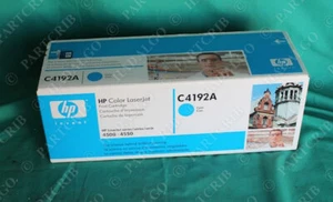 HP Hewlett Packard, C4192A, HP Laser Jet Print Cartridge Cyan Geniune Original N - Picture 1 of 2