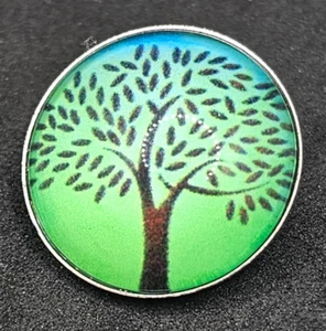 TREE OF LIFE Button Charm for Noosa Ginger Snaps etc. Jewelry 18mm - Picture 1 of 3
