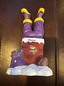 Santa Claus Minnesota Vikings Santa Legs Chimney Bobblehead (Bobble Legs) NFL - Picture 1 of 3