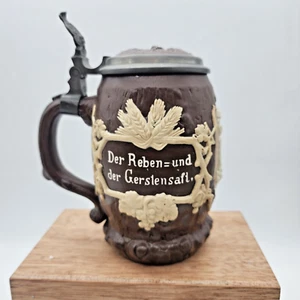 Antique Villeroy and Boch Mettlach German Stein 1/2 L #1028 Harvest VGVC - Picture 1 of 24