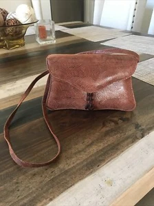 Bolso de Mano Michelle LaLonde Marrón con Cuentas Piel de Cordero Italiano Hecho a Mano - Imagen 1 de 11