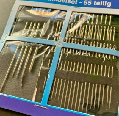 55-tlg.Nähnadelset Nähnadeln Nadeln Segel Teppich Sack Polster Spezialnadeln Set - Bild 1 von 2