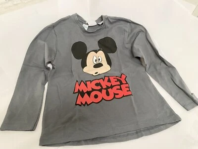 ZARA Camiseta Gris DISNEY MICKEY MOUSE 3 4 Años b343 Nueva 100% Algodón  Foto 1 de 4