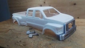3D Printed RC CAR Ford F-650 Truck 4 Door Crew Cab & Bed Dually 1/10 Body - Picture 1 of 18