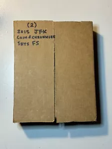 2015 JFK Coins & Chronicles Sets Sealed Box First Strike Eligible 2 Sets - Picture 1 of 2