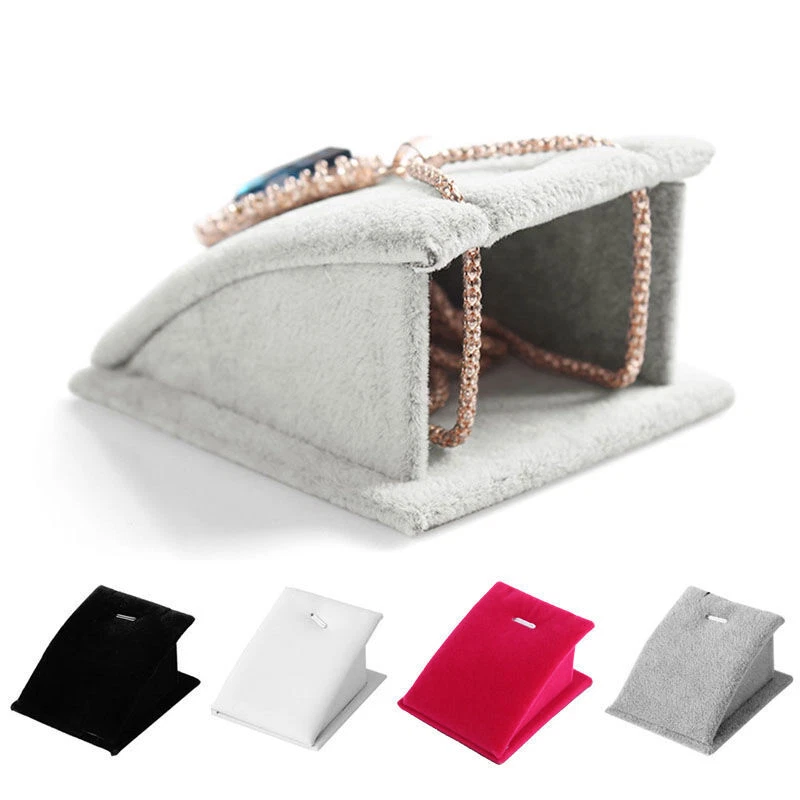 Velvet Necklace Earring Jewelry Display Stand Holder Organizer Showing Rack Cool - Image 1 of 1