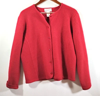 Cárdigan de punto de lana Pendleton para mujer talla XL suéter botón mes daños Japón Foto 1 de 4