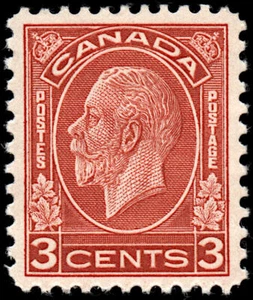 Canada Stamp #197c - King George V (1932) 3¢ Die II - Picture 1 of 1