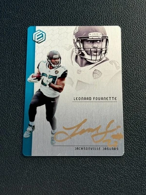 Leonard Fournette 2018 Elements Gold Ink Auto Autograph Jaguars 15/15 - Image 1 of 2