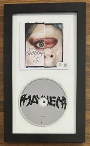 Framed SIGNED Lady Gaga Mayhem AUTOGRAPHED HEART Photo Card & CD BAS Beckett COA - Picture 1 of 4
