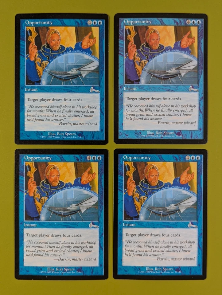Opportunity x4 Urza's Legacy 4x Playset Magic the Gathering - Image 1 of 1