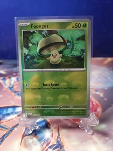 Foongus Master Ball Reverse 010/086 Sv: Black Bolt Holo Pokemon Juego de cartas coleccionables - Imagen 1 de 2