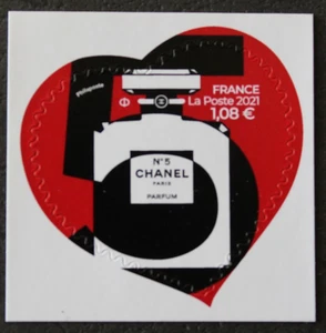 Timbre autoadhésif - FRANCE - Coeur CHANEL -  Neuf ** - YT1954 - 2021 - Foto 1 di 1
