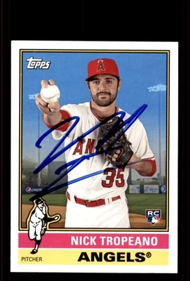 Signed Baseball Card Auto Nick Tropeano 2015 Topps Archives #157 LA Angels - Image 1 of 2