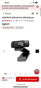 Logitech C920 - Bild 1 von 1