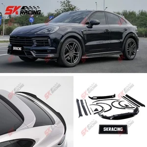 Dry Carbon Front Rear Lip Side Skirts Body Kits For Porsche Cayenne Coupe 20-23 - Foto 1 di 31