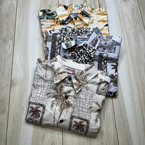 Vintage Reyn Spooner Shirts Mens Medium Multicolor Floral Aloha Hawaii Lot Of 3 - Picture 1 of 23