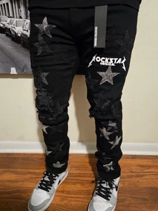 ROCKSTAR ☆ ORIGINAL JEANS BLACK SIZE 36 - Picture 1 of 4