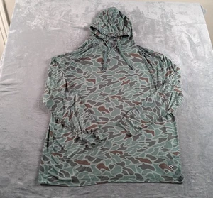 Burlebo Felpa con Cappuccio Uomo 2XL Mimetica Performance Leggera Pesca Outdoor LEGGI - Foto 1 di 12