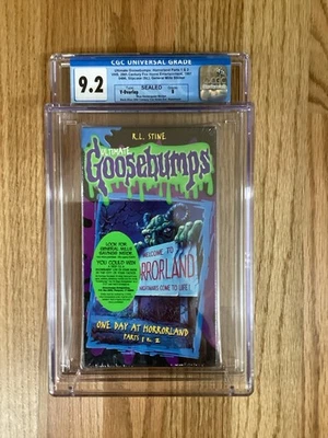 Ultimate Goosebumps Horror Land Pt1-2 VHS CGC Graded 9.2 SEALED B - Image 1 of 2