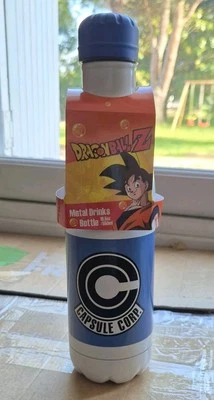 Dragon Ball Z Gourde Thermos Capsule Corp Bouteille Métal 550ml Neuve DragonBall - Photo 1/4