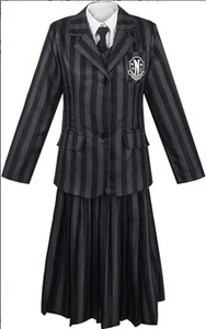 Wednesday Cosplay Nevermore Academy School Uniform Halloween XL - Picture 1 of 4
