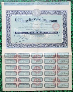 Cameroun - Manoka - Déco Très Rare Secteur de la Tonnellerie du 31/07/1926 - Picture 1 of 1