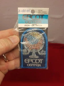 Vintage NOS 1982 EPCOT CENTER Walt Disney gestickter Aufnäher WDW World FL Bügelbild - Bild 1 von 3