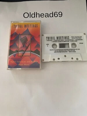 TRIBAL MEETINGS NATIVE AMERICAN & ANDEAN FLUTE MUSIC Casstte Tape - Image 1 of 2
