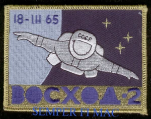 SOVIET CCCP ASTRONAUT SPACE PATCH RUSSIAN Alexei Leonov MOOM SPACE SHUTTLE NASA - Picture 1 of 20