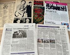 GEORGES BRASSENS PRESS LOT FRENCH CUTTINGS BELGIUM