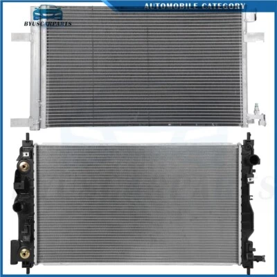 Car Radiator and A/C Condenser For 10-16 Buick LaCrosse 14-19 Chevrolet Impala - Изображение 1 из 4