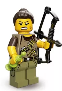 Lego Series 12 Dino Tracker with Green Syringe and Bow & Arrow - Picture 1 of 1