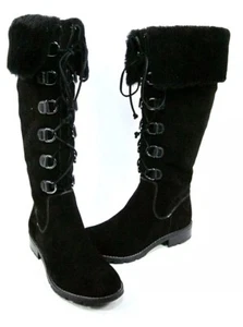 Neu ohne Etikett hohe schwarze Stiefel BARBOURNE von SOFFT 7M/36,5B - Bild 1 von 5