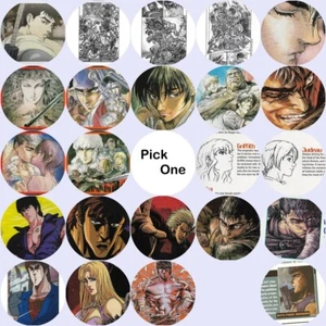 Berserk Northstar Handmade Badge Pin back Button from Magazine Manga YOU PICK - Bild 1 von 22